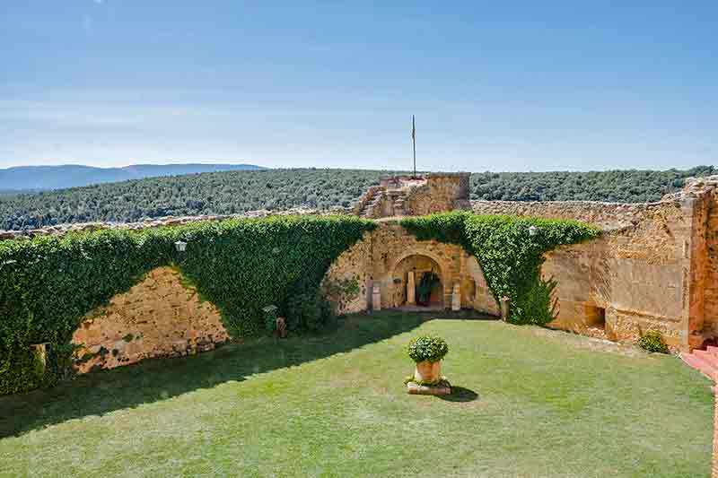 The church courtyard Pedraza Castle